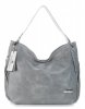 Bőr táska shopper bag Vittoria Gotti világosszürke V8818